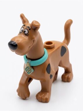 Scooby Doo Lego Authentic Brown Dog Mini Figure Teal Collar Collectible Toy